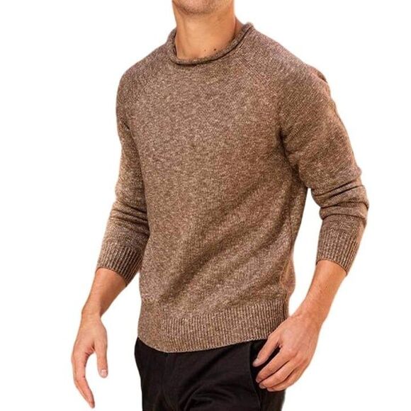 JACHS Harrisburg Roll Neck Sweater‎ Brown Size L - Picture 1 of 8